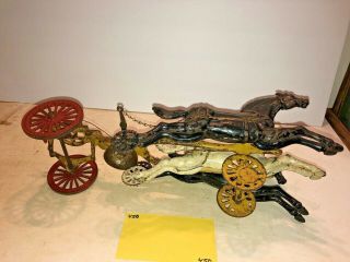 Vintage Toys,  Wilkins Hubley Ives Kenton Parts,  3 - Horse Front End,  Cast Iron 3
