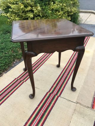 KITTINGER Colonial Williamsburg Mahogany Corner Table CW 2 - B Drop Leaf Table 5