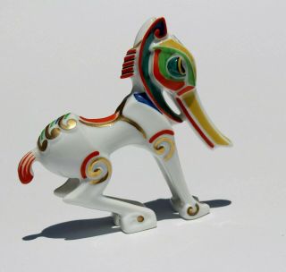 RARE 20 ' s ROSENTHAL SELB Porcelain BUCEPHALUS Fantasy Horse Figurine Hans Kuster 10