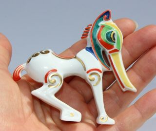 RARE 20 ' s ROSENTHAL SELB Porcelain BUCEPHALUS Fantasy Horse Figurine Hans Kuster 6