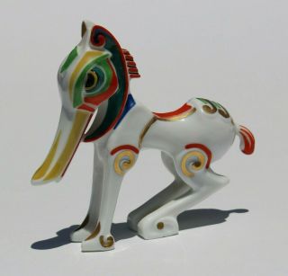 RARE 20 ' s ROSENTHAL SELB Porcelain BUCEPHALUS Fantasy Horse Figurine Hans Kuster 7