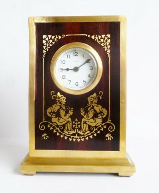 1900 Erhard & Sohne Jugendstil Art Nouveau Table Clock