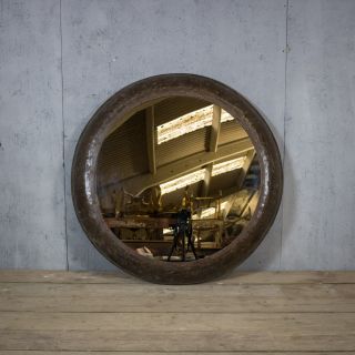 Industrial Railway Mirror,  Vintage,