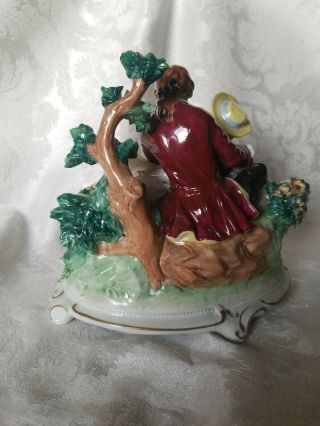 EXTREMELY RARE LARGE Unterweissbach Man & Women Lace Figurine 6