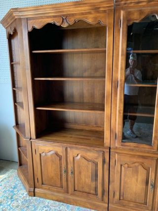 ETHAN ALLEN Country French 6 pc Bookcase Display System 7