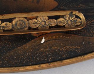 19thC Antique French Chinoiserie Coromandel Lacquer & Gilt Bronze Inkwell 11