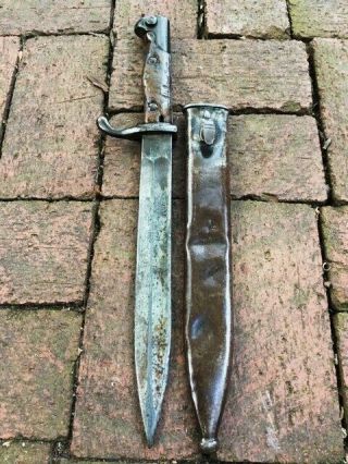 Antique Ottoman Dagger Bayonet from Canakkale Gallipoli Battle N Sword Yataghan 5