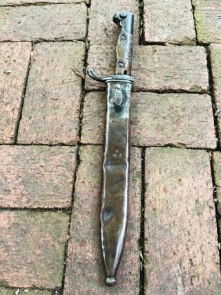 Antique Ottoman Dagger Bayonet from Canakkale Gallipoli Battle N Sword Yataghan 7