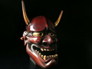 Japanese Handmade HANNYA mask noh kyougen kagura demon mask bugaku 2