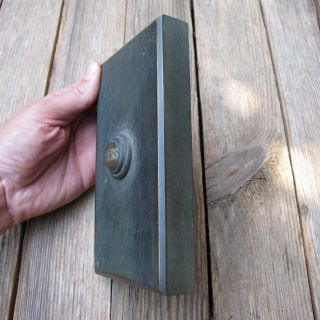 Large Antique Brass Door Bell Push 3