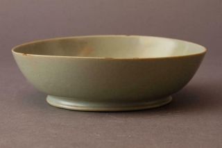 Chinese Song Dynasty Longquan Celadon Plate Dish / W 12.  8[cm] Ming Qing Bowl