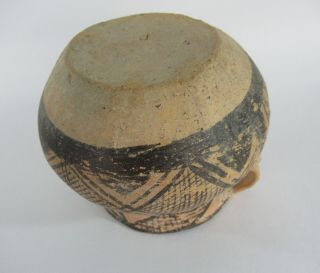 Chinese Neolithic Pottery 2 handle Jar China Dynastic Painted Geometric pottery 9