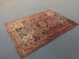On Great Tribal Semi Antique Hand Knotted Rug Geometric Carpet 5x7 2567 4