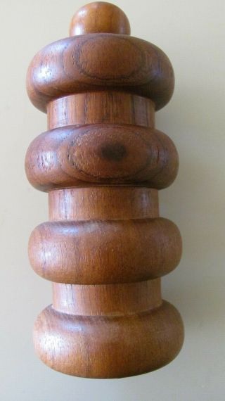 DANSK DENMARK TEAK WOOD VINTAGE PEPPER MILL/SALT 5