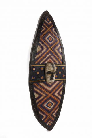 Songye Shield with Kifwebe Mask Icon African Art WAS $210.  00 2