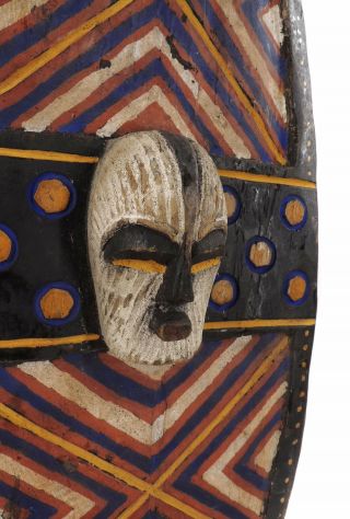 Songye Shield with Kifwebe Mask Icon African Art WAS $210.  00 4
