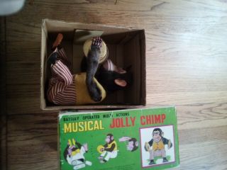 Vintage Musical Jolly Chimp Monkey Toy with Cymbals (Green Tag) 3