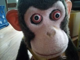 Vintage Musical Jolly Chimp Monkey Toy with Cymbals (Green Tag) 7