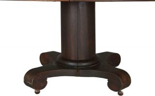 17681 Mahogany 54 Inch Empire Dining Table w/2 Leaves 2