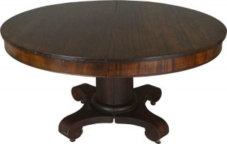 17681 Mahogany 54 Inch Empire Dining Table w/2 Leaves 3
