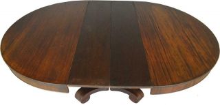 17681 Mahogany 54 Inch Empire Dining Table w/2 Leaves 6