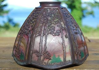 Handel Pine tree sconce 1 of 8 available lamp,  mission arts and crafts 10