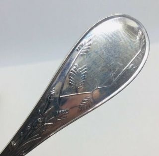 Tiffany & Co Vintage Sterling Silver Japanese Audubon Pair Soup Spoons 7” 4