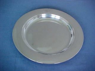 Vintage Tuttle Round Sterling Silver Tray Elegant Heavy 13 Inches 807 Grams