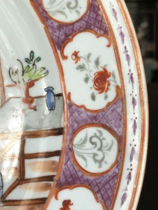 Antique Chinese Qianlong Famille Rose Plate 4