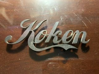 Koken Barber Name Plate/badge