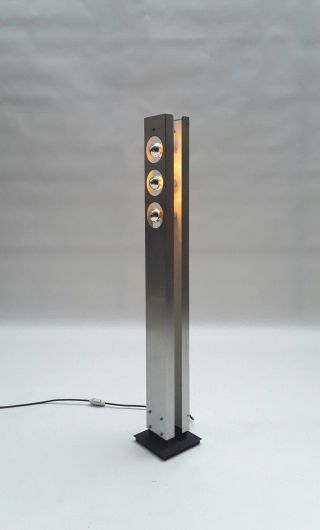 Rare Dutch Aluminum/metal Floor - Lamp By Anvia 60s - 70s Mouille Pergay Sauze Era