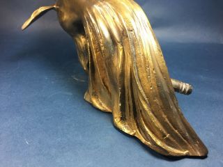 Vintage Heavy Brass Bronze Koi Fish Water Fountain for Pond or Pool 7 lbs 3 oz 8