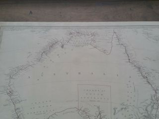 Antique Map of Australia in 1839 with Population census & Colony of SA pub 1840 3