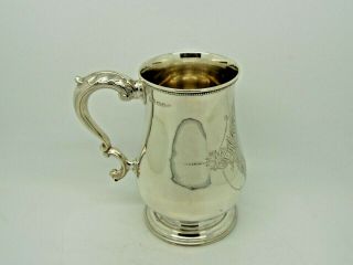 Antique Victorian Silver Pint mug / Tankard Exeter 1872 – Josiah Williams 306g 3