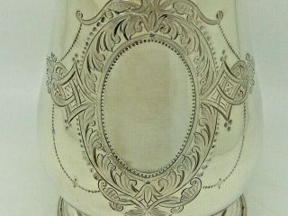 Antique Victorian Silver Pint mug / Tankard Exeter 1872 – Josiah Williams 306g 7