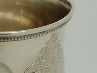 Antique Victorian Silver Pint mug / Tankard Exeter 1872 – Josiah Williams 306g 9