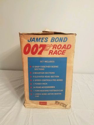 James Bond 007 Road Race Sean Connery Box 1965 Sears AC Gilbert Vintage 11