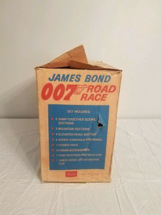 James Bond 007 Road Race Sean Connery Box 1965 Sears AC Gilbert Vintage 12