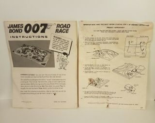James Bond 007 Road Race Sean Connery Box 1965 Sears AC Gilbert Vintage 8