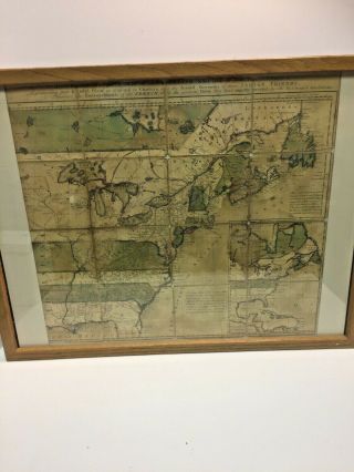 Undated A And Accurate Map Of The English Empire In The United States Framed