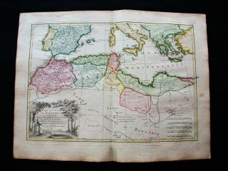 1778 Zannoni - Rare Map: Africa Northern,  Algeria,  Tunisia,  Marocco,  Lybia Egypt
