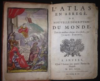 1692 Jacques Peeters L ' Atlas en Abrege ou Nouvelle Description du Monde Map 2