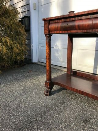 Antique Mahogany Empire Bathroom Vanity w Kohler Sink & California faucet 3