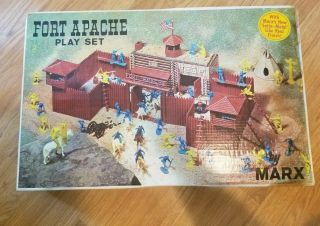 Vintage Marx Fort Apache Playset 3681 Misb Complete