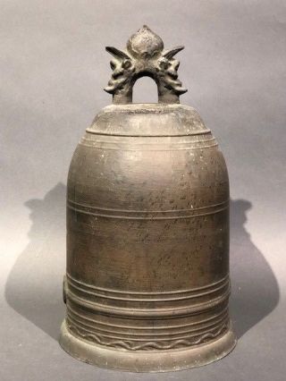 Japanese Antique Bronze Temple Bell