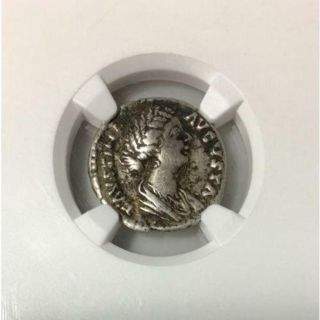 Roman Empire Faustina Jr. ,  AD 147 - 175/6 NGC VF Rev Tye ' s Stache 0001 2