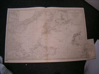 Antique Admiralty Chart 1256 China - Gulfs Of Pe Chili & Liau Tung 1862 Edn