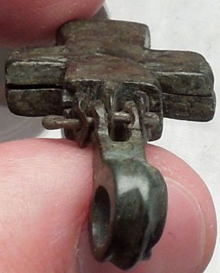 Medieval Christian Byzantine Reliquary Cross Crucifix circa 1000 - 1200AD i49840 3