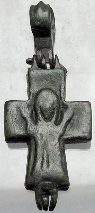 Medieval Christian Byzantine Reliquary Cross Crucifix circa 1000 - 1200AD i49840 6