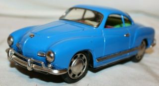 Rare 1959 Ks Japan Volkswagen Karman Ghia Tin Friction Bandai Cragstan Toy Car